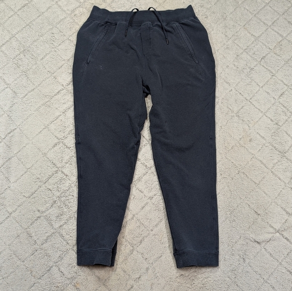 lululemon athletica Other - Lululemon Joggers Mens XL Blue Heathered Cross Cut Cotton Stretch Casual 29”